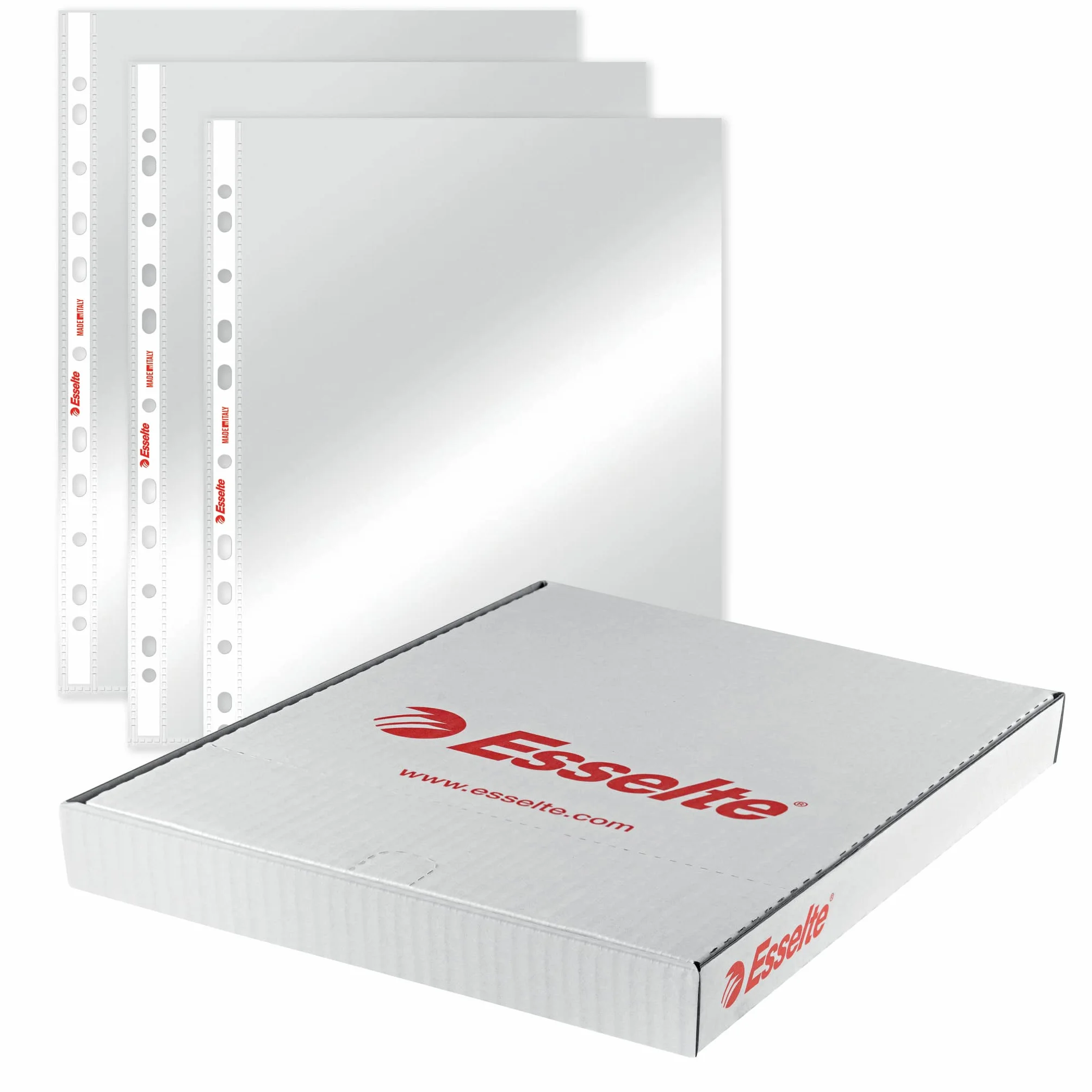 Esselte perforowane koperty, Copy Safe de Luxe, przezroczyste, etui na dokumenty 52 x 30 przezroczyste