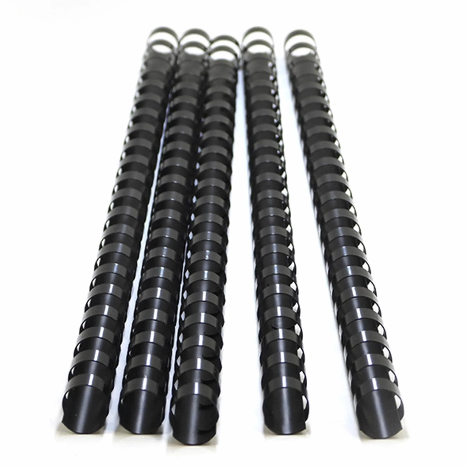 RAYSON Plastikowe grzebienie do bindowania 21 pierścieni 16 mm 140 arkuszy czarny opakowanie 100 szt