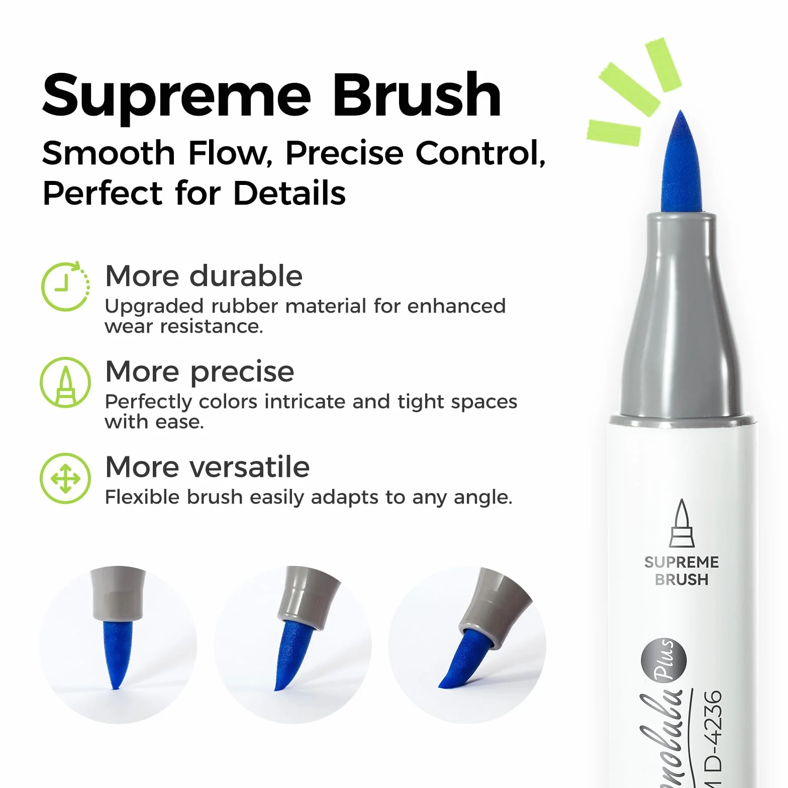 Ohuhu Markery, 24+1 kolory Supreme Brush & Chisel Markery alkoholowe z podwójną końcówką, pisaki artystyczne dla artystów dorosłych, kolorowanie, szkicowanie, kaligrafia, ilustracje, seria Honolulu