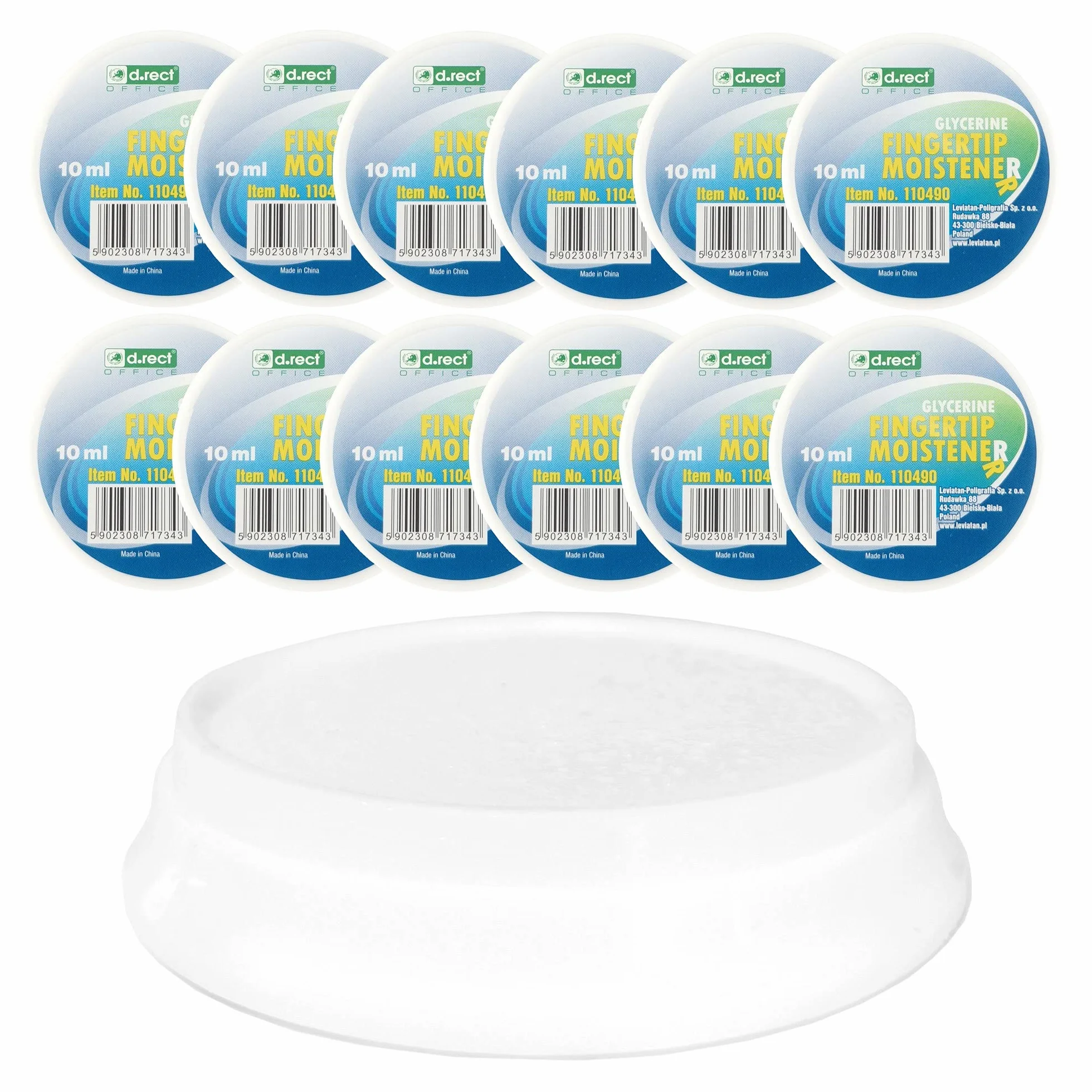 D.RECT-12 sztuk Nawilżacz do Palców Fingertip Moinstener 10ml Bawilżacz Glicerynowy