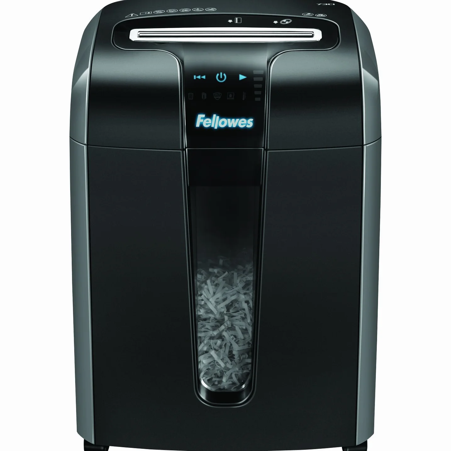 Fellowes Powershred 73Ci 4601101 Niszczarka do Papieru, Czarny/Srebrny, Do 12 Arkuszy