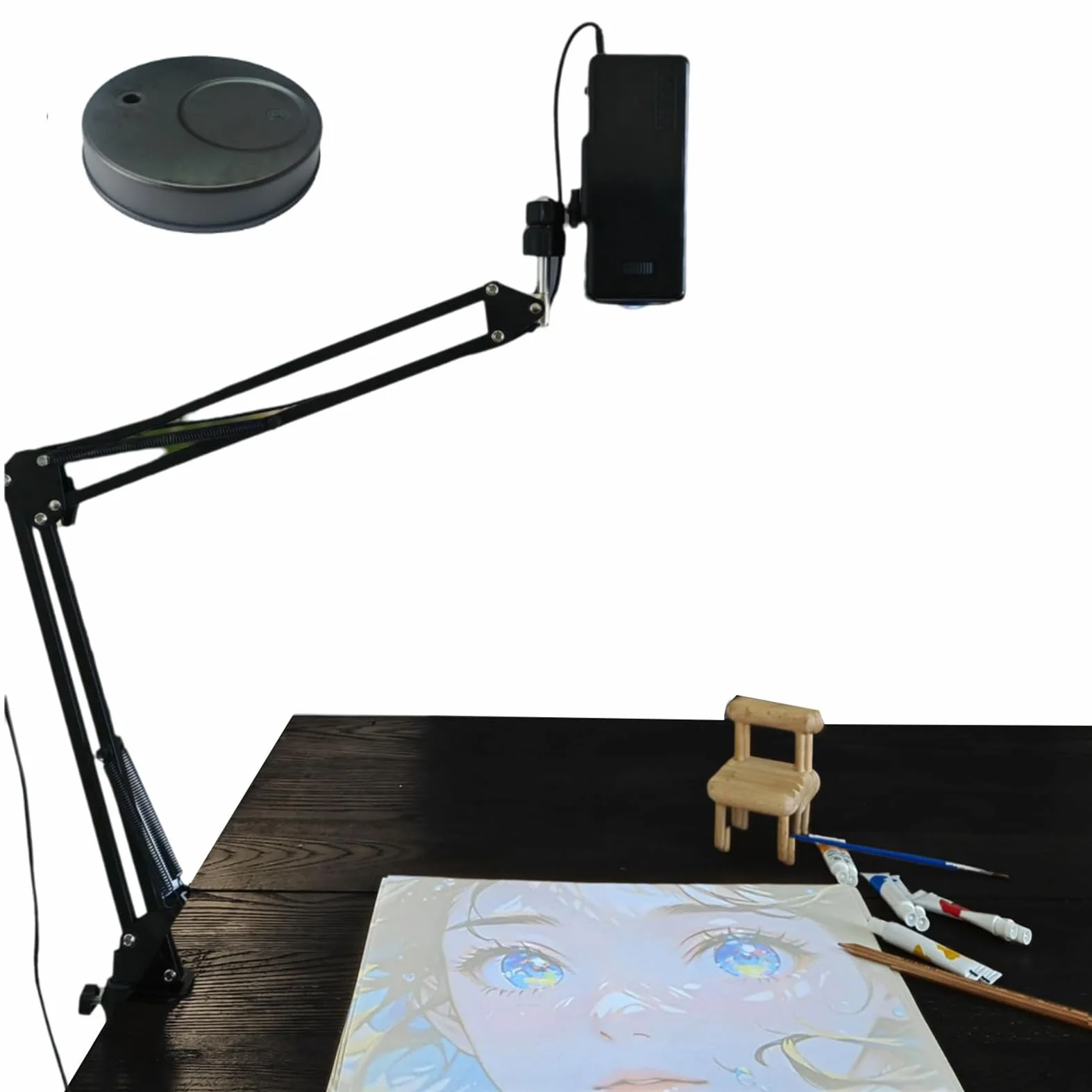 Projektor Smart Sketcher, Projektor Led Do Rysowania Z Projekcją 18–200 Cm, Przesyłanie Obrazu Hd Przez Usb/telefon, Pilot I Podstawka, Narzędzie Do Rysowania Dla Artystów, Dzieci with-base