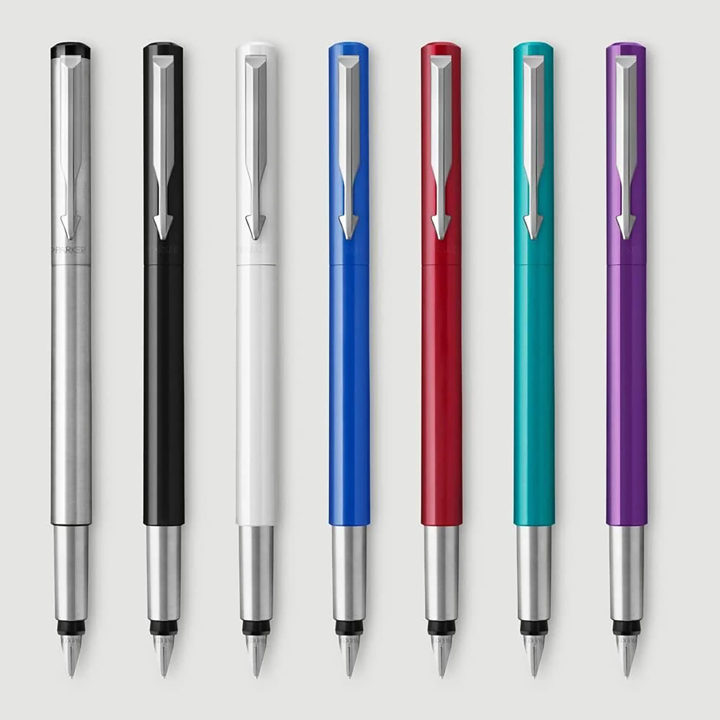 Parker Vector 3501178708059 Pióro, Srebrny, Niebieski Atrament, 1 Sztuka