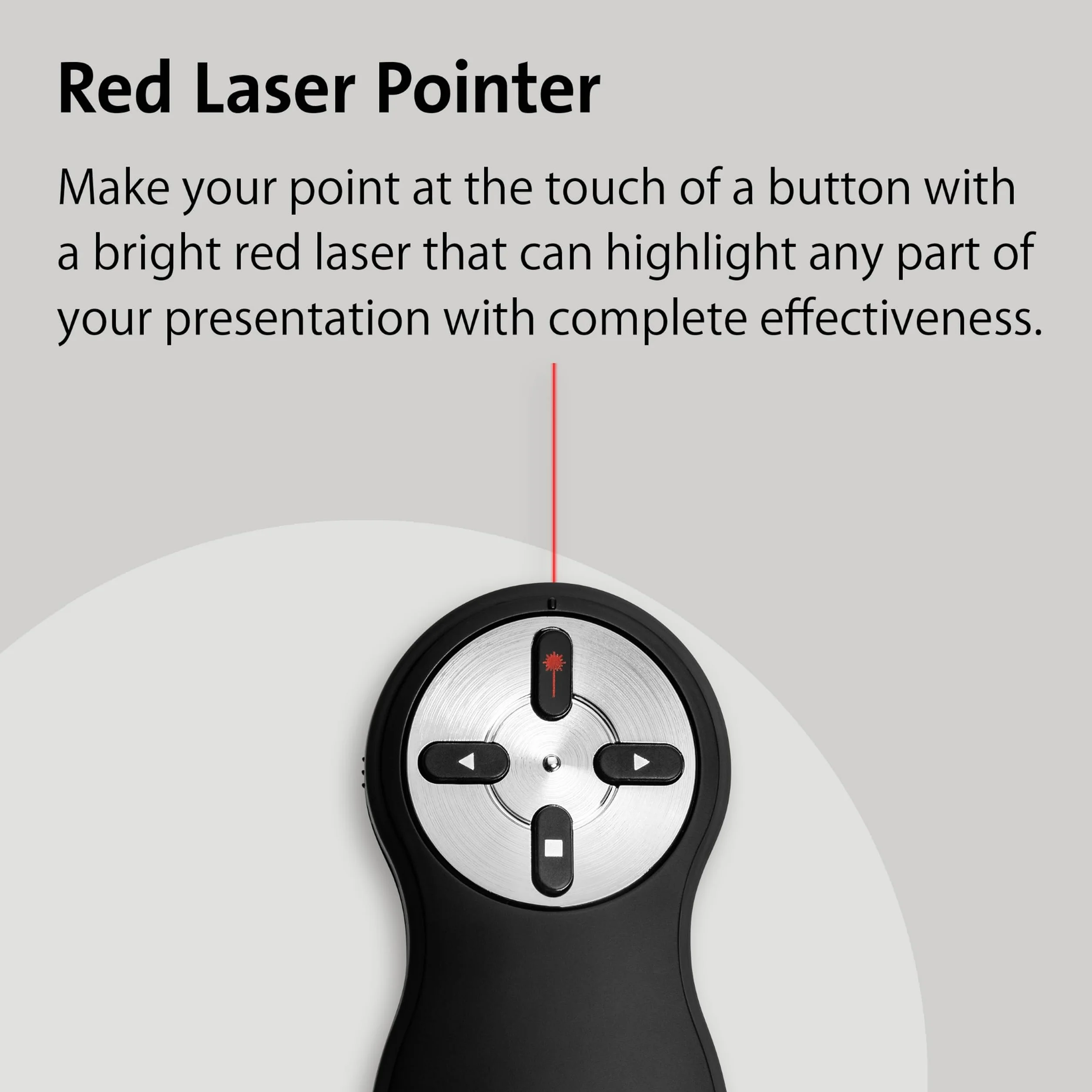 Kensington, Bezprzewodowy Prezenter z Czerwonym Wskaźnikiem Laserowym (33374EU)