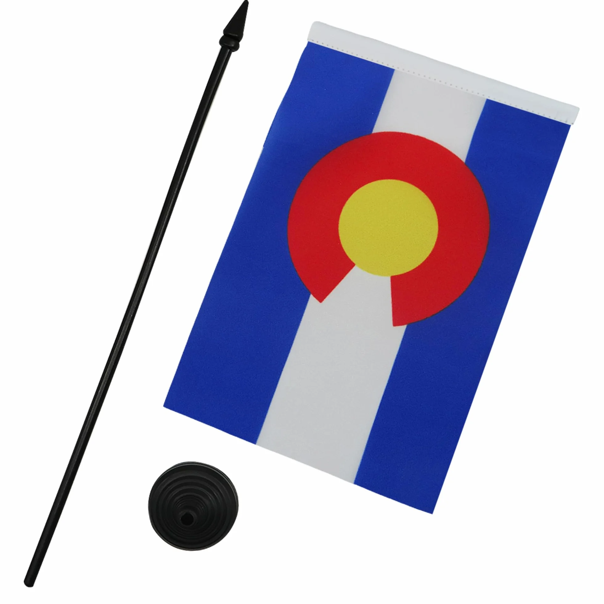 Drapeau de Table Colorado en Polyester 100D, 21cm x 14cm
