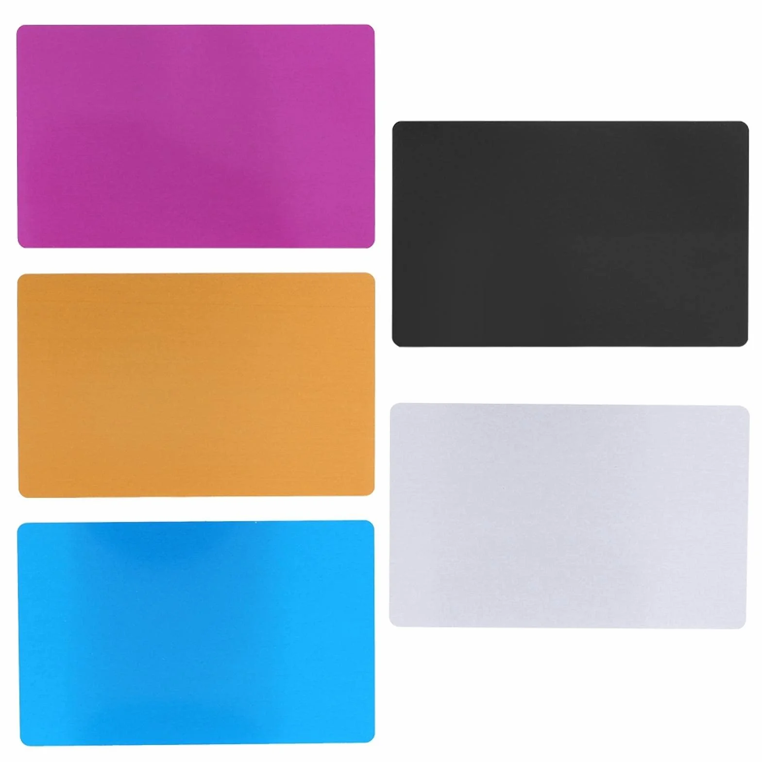 Grube 0.22mm sublimacyjne metalowe wizytówki puste do druku atramentowego karta identyfikacyjna ze stopu aluminium BLACK