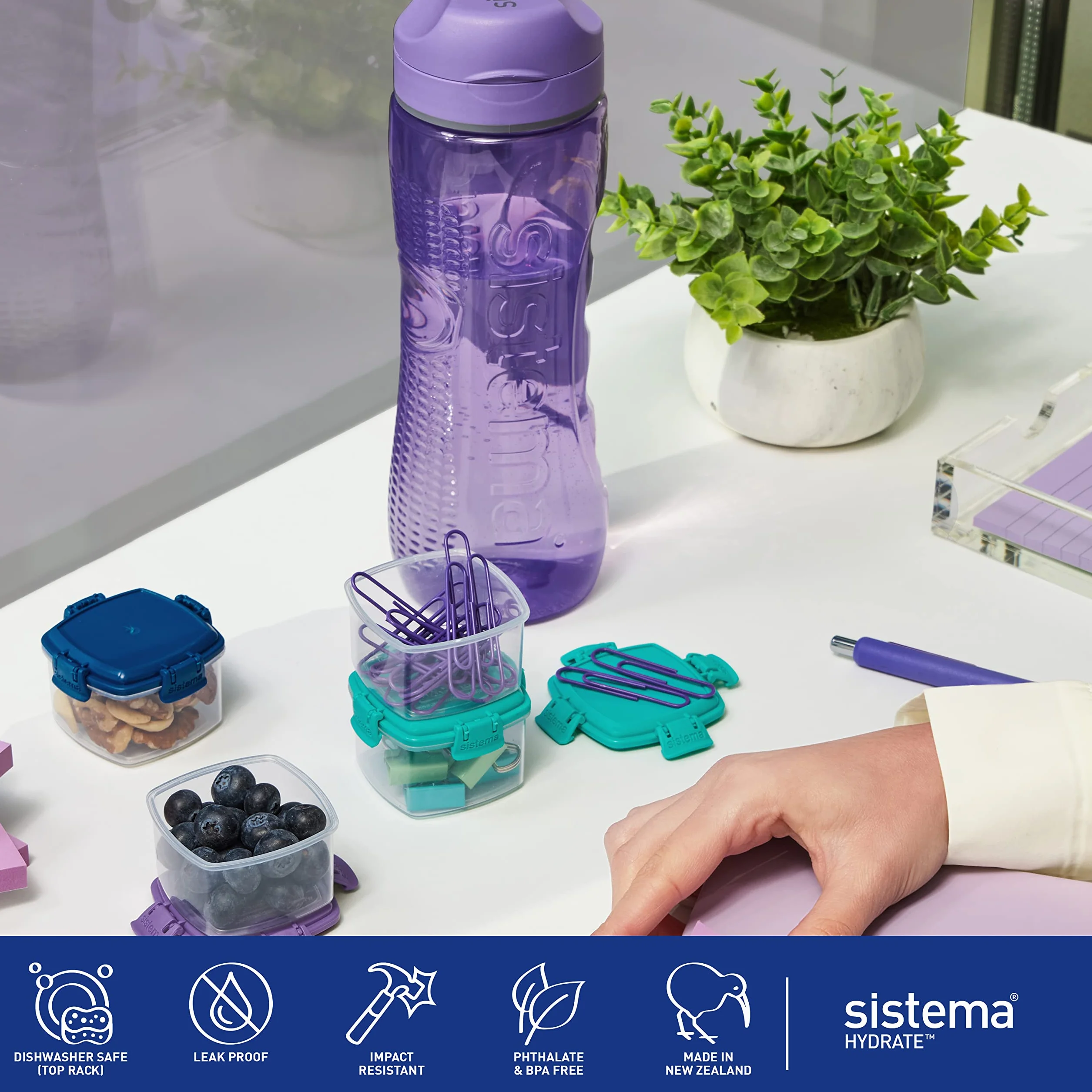 Sistema Hydrate Butelka na Wodę, Wielokolorowy, 800 ml
