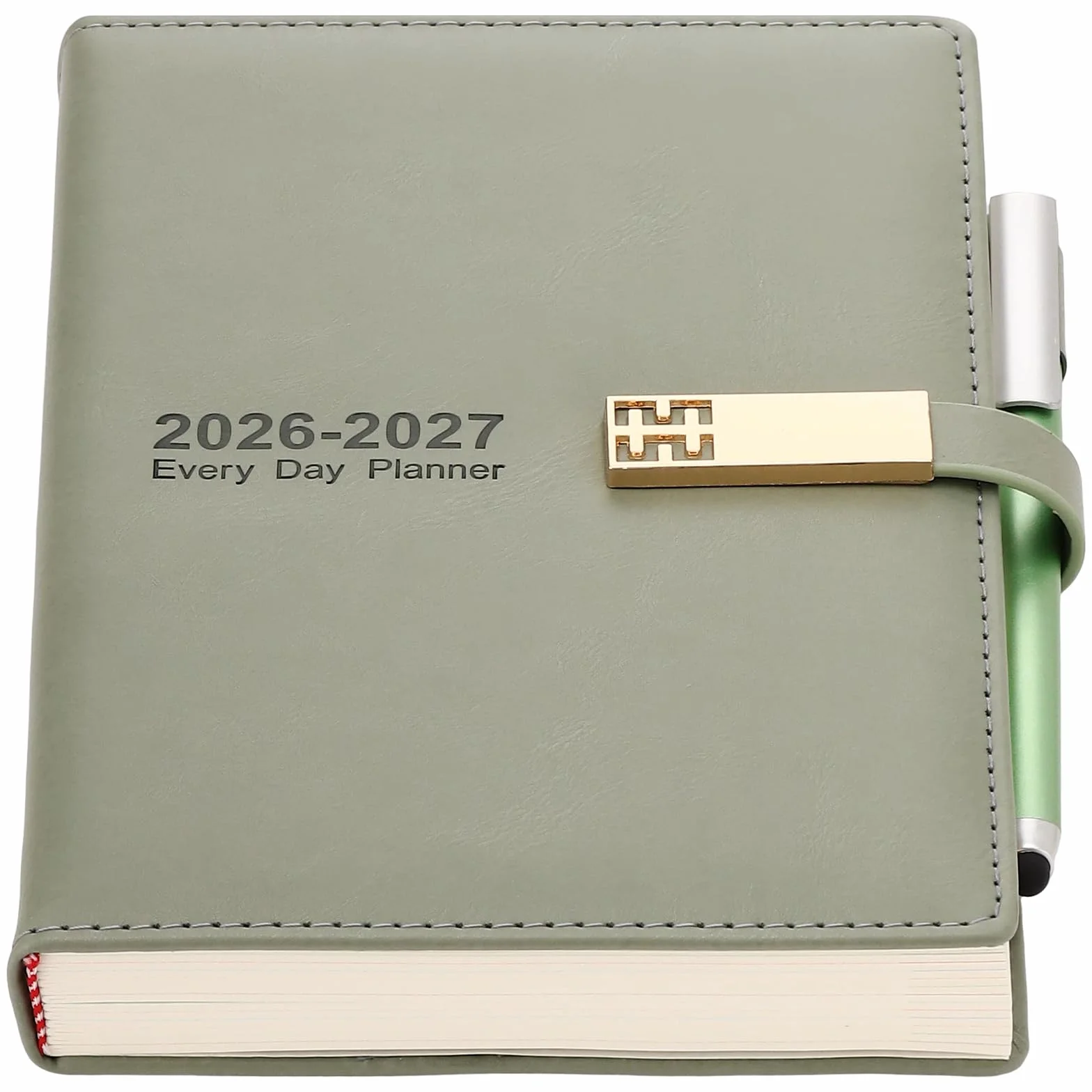 2026-2027 nabiał, pamiętnik akademicki 2026-2027, strona A5, dzień od lipca 2026 do czerwca 2027, organizer, codzienny planer miesięczny z kolorowymi zakładkami miesięcznymi, długopisem, pętlą na
