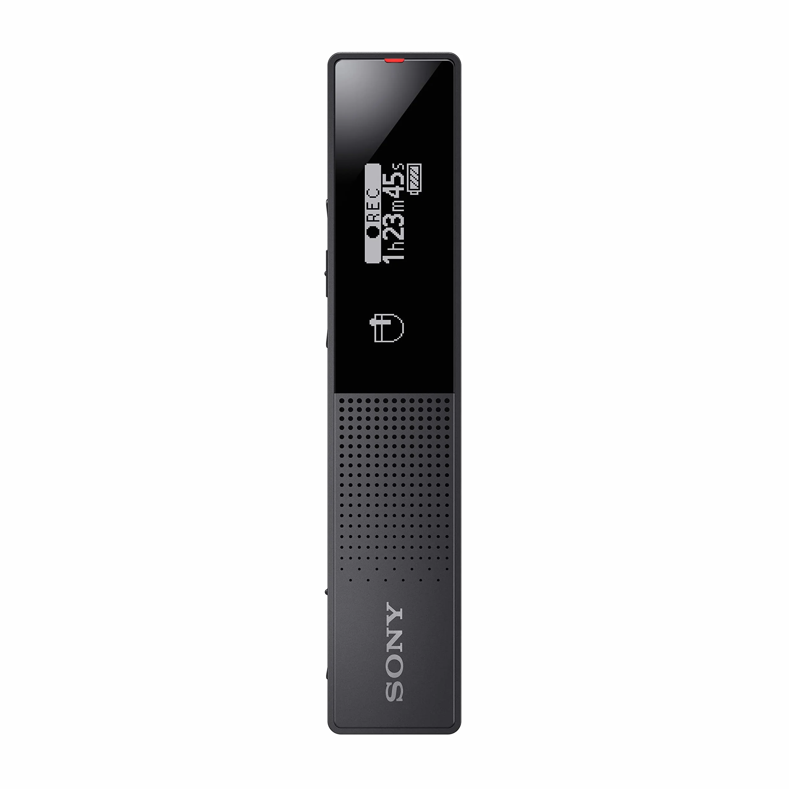 Sony ICD-TX660 smukły dyktafon cyfrowy z wyświetlaczem OLED, czarny
