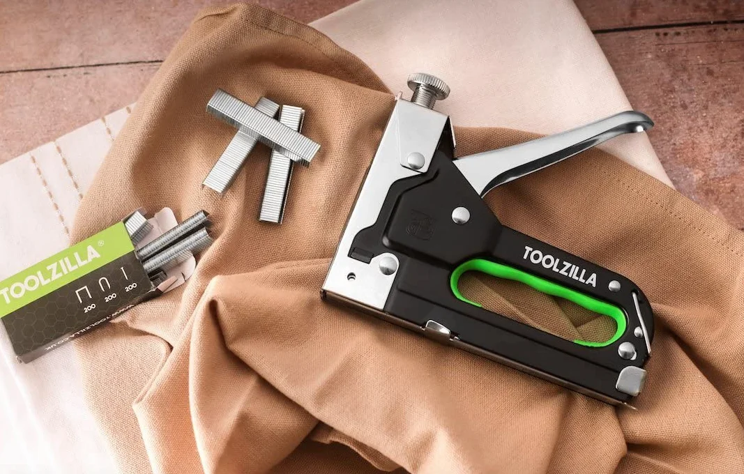 TOOLZILLA Zszywacz - zszywacz do gwoździ - profesjonalny zszywacz ręczny 3 w 1 i różne punkty..
