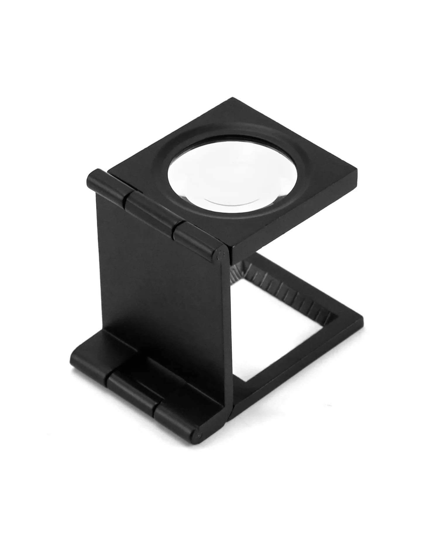 QWORK® 3 kawałki Mini składana lupa, lupa 10X z linijką, licznik nici metalowej do lutowania, szycia, czytania, tekstyliów