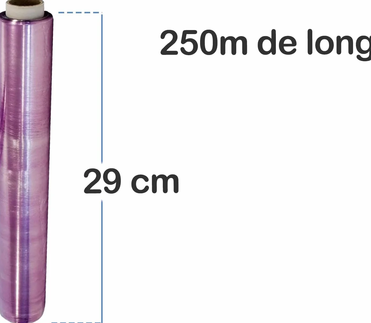 Profesjonalna rolka folii stretch do żywności (29 cm x 250 m)