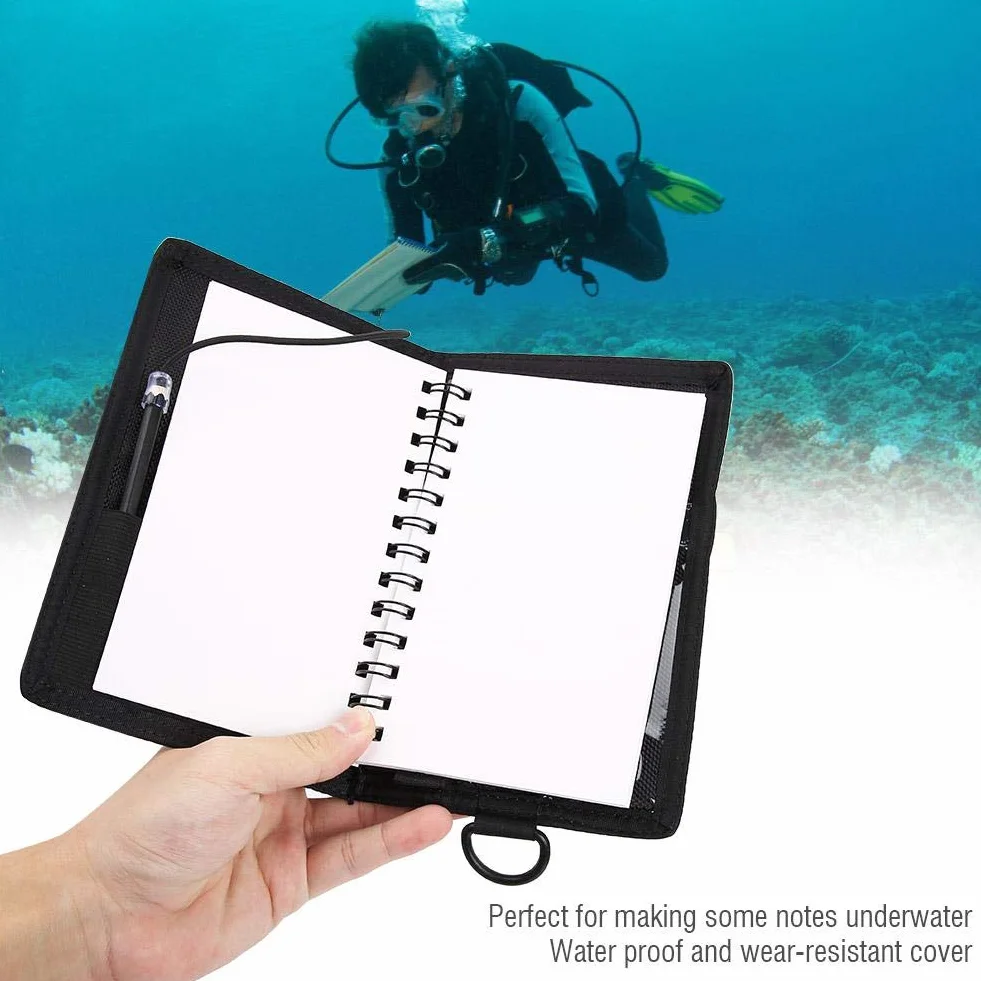 Dive Slate Notatnik Podwodny Wodoodporny Papierowa Książka z Zamiennikiem Ołówka