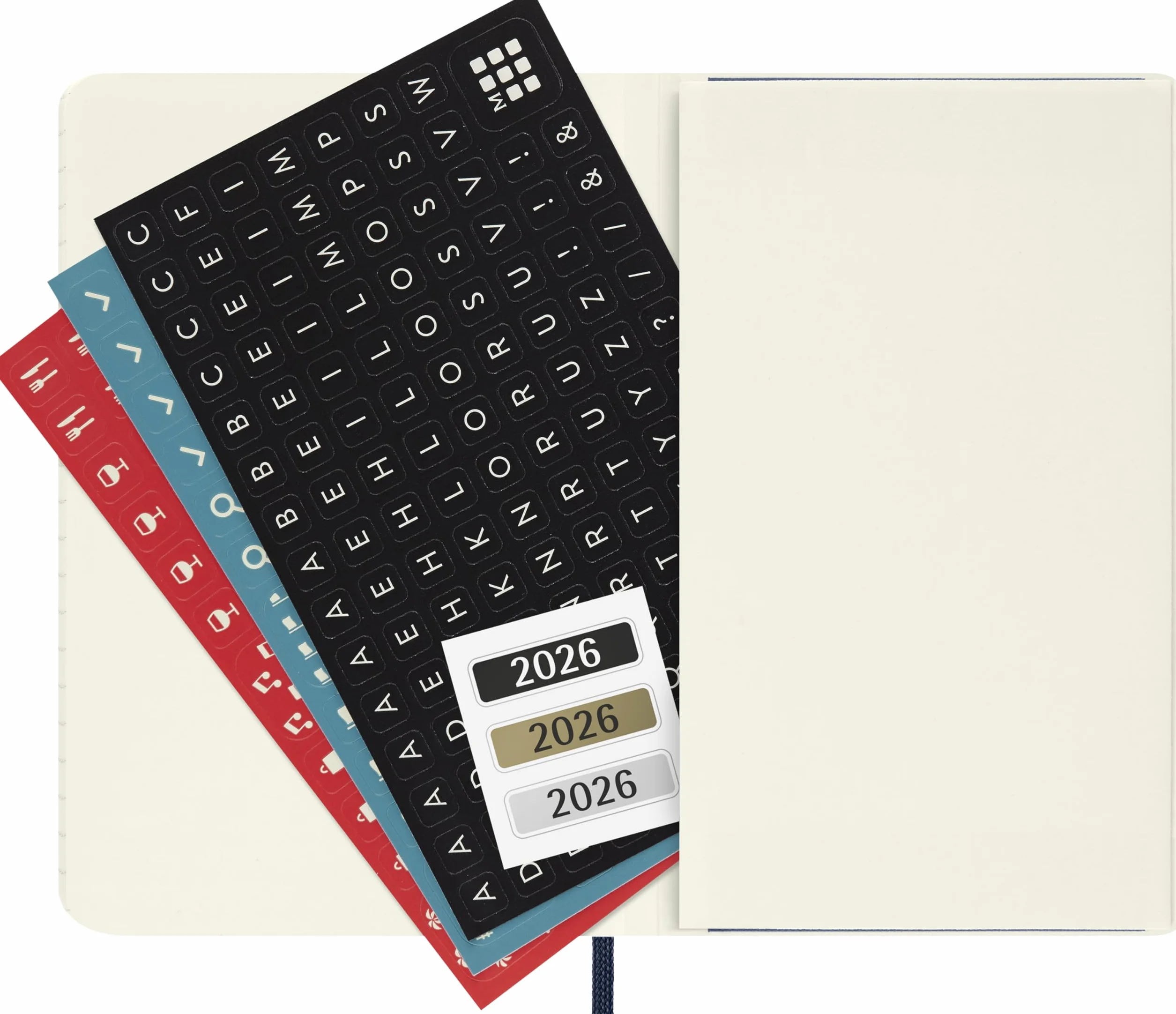 Moleskine 12 Monate Wochen Notizkalender 2026, Pocket/A6, Weicher Einband, Saphir